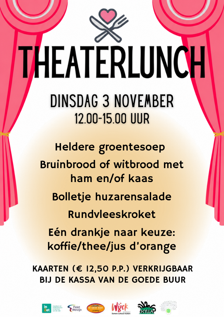 DGB De Leyens Theaterlunch dinsdag 3 november 2026 inhoud