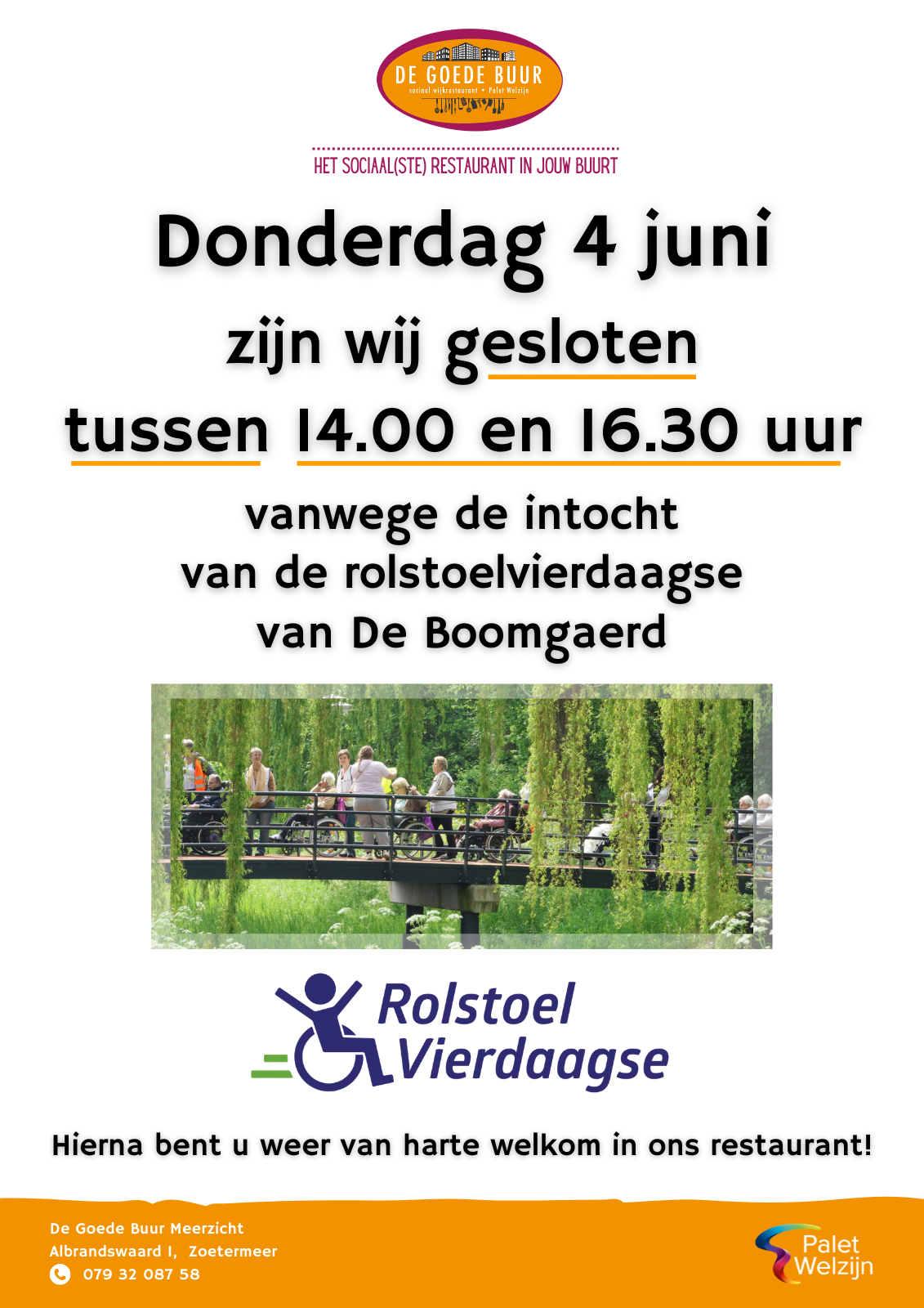 DGB Meerzicht Intocht De Boomgaerd Rolstoelvierdaagse donderdag 4 juni 2026