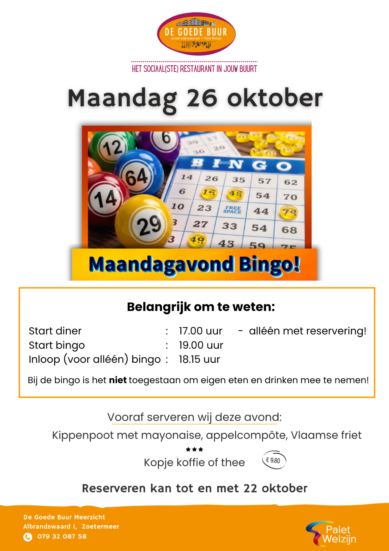 DGB Meerzicht Maandagavond Bingo maandag 26 oktober 2026 website