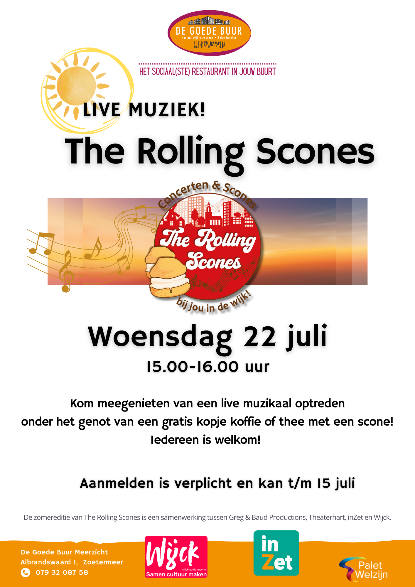 DGB Meerzicht The Rolling Scones woensdag 22 juli 2026